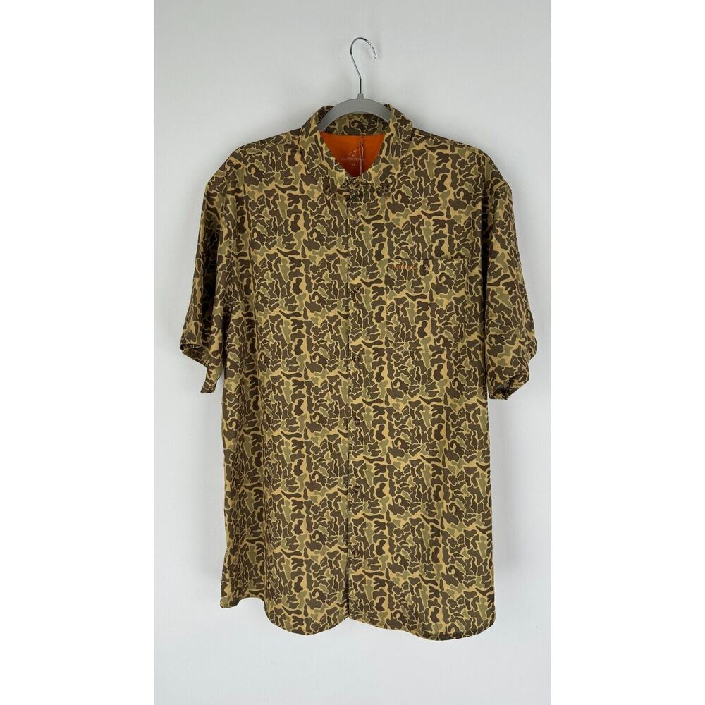 Properly Tied Mens Multicolor Sportsman Field Button Shirt Vtg Camo Size XL NWT